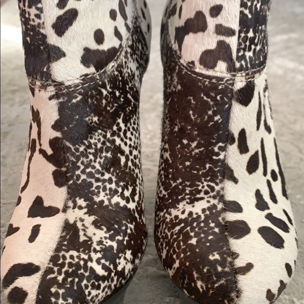 Pamela Patchwork Platform Booties - image 4